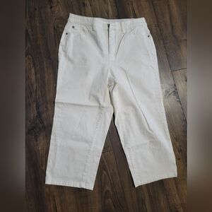 Christopher & Banks White Denim Capris